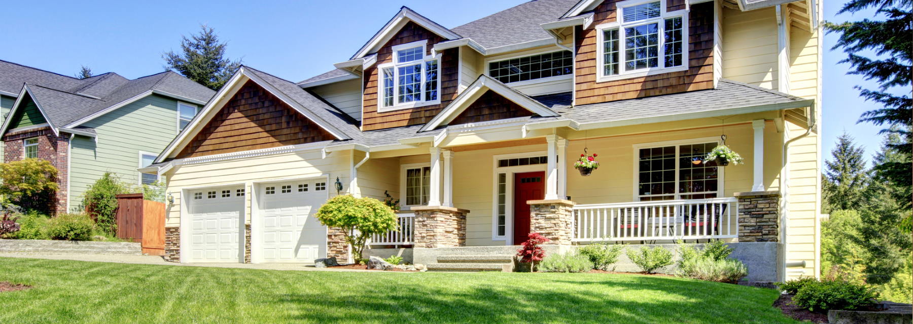 two story house front